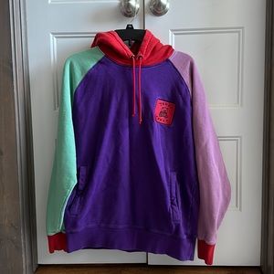 Teddy Fresh Color Block Raglan Sleeve Hoodie size Medium